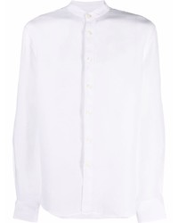 Chemise à manches longues en lin blanche 120% Lino