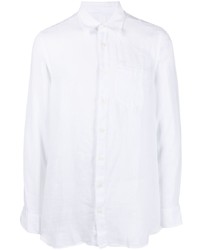 Chemise à manches longues en lin blanche 120% Lino