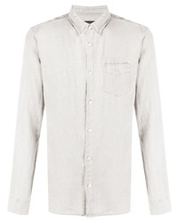 Chemise à manches longues en lin blanche AllSaints