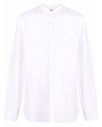 Chemise à manches longues en lin blanche Barba