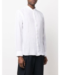 Chemise à manches longues en lin blanche 120% Lino