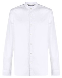 Chemise à manches longues en lin blanche Calvin Klein Jeans