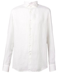 Chemise à manches longues en lin blanche Glanshirt