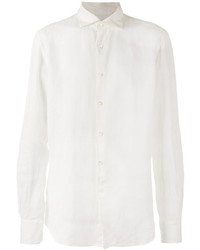 Chemise à manches longues en lin blanche Glanshirt