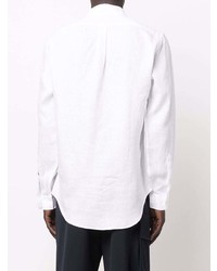 Chemise à manches longues en lin blanche Polo Ralph Lauren