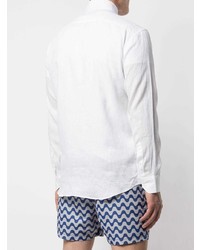 Chemise à manches longues en lin blanche Frescobol Carioca