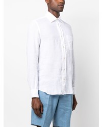 Chemise à manches longues en lin blanche Glanshirt