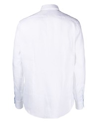 Chemise à manches longues en lin blanche Xacus