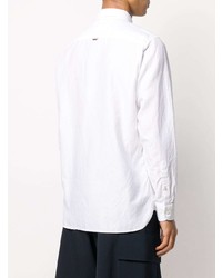 Chemise à manches longues en lin blanche Tommy Hilfiger