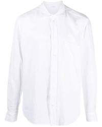 Chemise à manches longues en lin blanche Malo