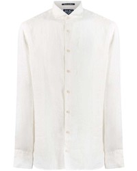 Chemise à manches longues en lin blanche MC2 Saint Barth
