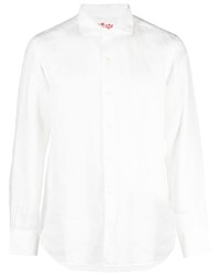 Chemise à manches longues en lin blanche MC2 Saint Barth