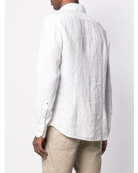 Chemise à manches longues en lin blanche Glanshirt