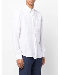 Chemise à manches longues en lin blanche 120% Lino