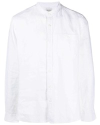 Chemise à manches longues en lin blanche Woolrich