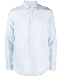 Chemise à manches longues en lin bleu clair Orlebar Brown