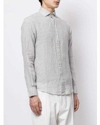 Chemise à manches longues en lin grise Polo Ralph Lauren