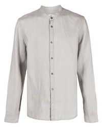 Chemise à manches longues en lin grise Zadig & Voltaire