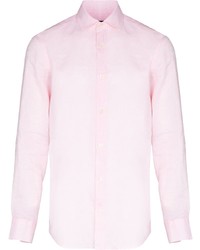 Chemise à manches longues en lin rose Frescobol Carioca