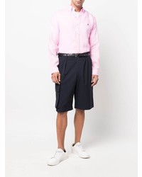 Chemise à manches longues en lin rose Polo Ralph Lauren