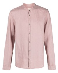 Chemise à manches longues en lin rose Zadig & Voltaire