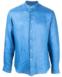 Chemise à manches longues en lin turquoise PENINSULA SWIMWEA