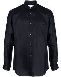 Chemise à manches longues en soie noire Comme Des Garcons SHIRT