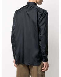 Chemise à manches longues en soie noire Comme Des Garcons SHIRT