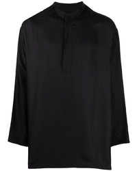 Chemise à manches longues en soie noire Fear Of God