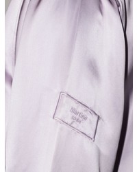 Chemise à manches longues en soie violet clair Martine Rose