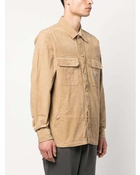 Chemise à manches longues en velours côtelé marron clair Carhartt WIP