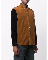 Chemise à manches longues en velours côtelé marron Carhartt WIP