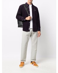 Chemise à manches longues en velours côtelé pourpre foncé Carhartt WIP