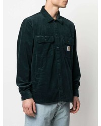 Chemise à manches longues en velours côtelé vert foncé Carhartt WIP