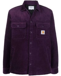 Chemise à manches longues en velours côtelé violette Carhartt WIP