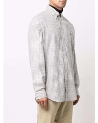 Chemise à manches longues en vichy blanche Polo Ralph Lauren