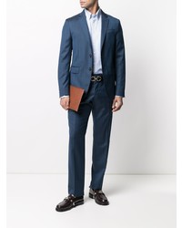 Chemise à manches longues en vichy bleu clair Etro