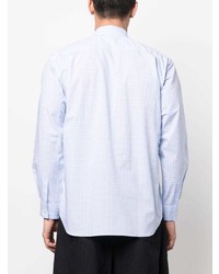 Chemise à manches longues en vichy bleu clair Comme Des Garcons SHIRT