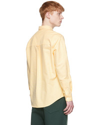 Chemise à manches longues en vichy jaune AMI Alexandre Mattiussi