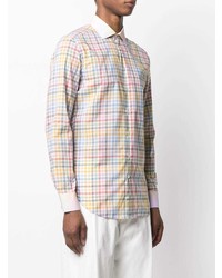 Chemise à manches longues en vichy multicolore Etro