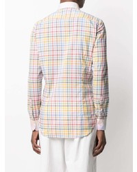 Chemise à manches longues en vichy multicolore Etro