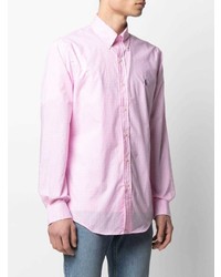 Chemise à manches longues en vichy rose Polo Ralph Lauren