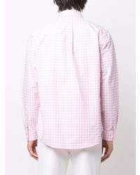 Chemise à manches longues en vichy rose Polo Ralph Lauren