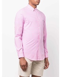 Chemise à manches longues en vichy rose Polo Ralph Lauren