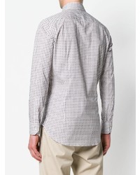 Chemise à manches longues géométrique grise Etro