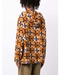 Chemise à manches longues géométrique orange Engineered Garments