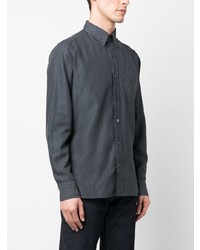 Chemise à manches longues gris foncé Tom Ford