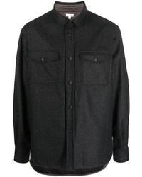 Chemise à manches longues gris foncé Caruso