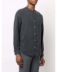 Chemise à manches longues gris foncé Officine Generale