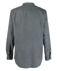 Chemise à manches longues gris foncé Massimo Alba